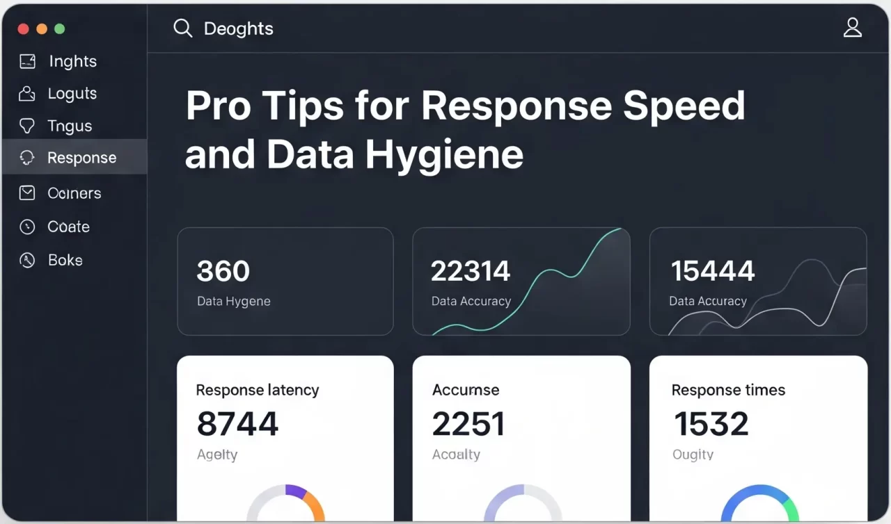 Pro Tips for Response Speed and Data Hygiene