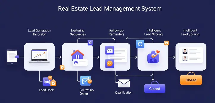 Real estate lead management system 